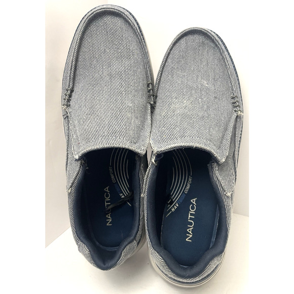 Náutica Navtech Comfort Slip on Gray Men Snickers Size 9 - Picture 5 of 10
